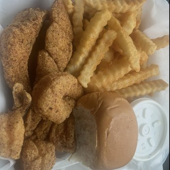 Bates Fish Market Number One - Fish (5 Pieces) and Jumbo Shrimp (5 Pieces) catfish - Seafood Markets Near Me - Gardena, California