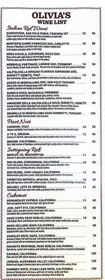 Menu photo 5 Olivia's Italian Restaurant Gurnee, IL