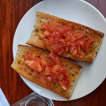 Casa Mono - Nobody in Spain would ever serve you big chunks of diced tomato as pan con tomate. - Spanish Near Me - New York, New York Casa Mono - Nobody in Spain would ever serve you big chunks of diced tomato as pan con tomate. - Spanish Near Me - New York, New York