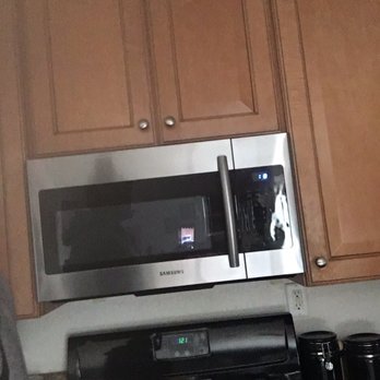 Blue Shirt Handyman - Sturdy Install of Over The Range Microwave - Plumbing Near Me - Lancaster, California Blue Shirt Handyman - Sturdy Install of Over The Range Microwave - Plumbing Near Me - Lancaster, California