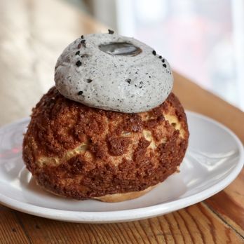 Bibble & Sip - Black Sesame Walnut Cream Puff @serenaventures - Coffee & Tea Near Me - New York, New York Bibble & Sip - Black Sesame Walnut Cream Puff @serenaventures - Coffee & Tea Near Me - New York, New York