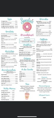 Menu photo 1 Sweetie’s Cafe Hadley, NY Menu photo 1 Sweetie’s Cafe Hadley, NY