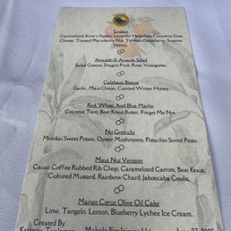 The photos are of the menu and the view and the food. The photos are of the menu and the view and the food.