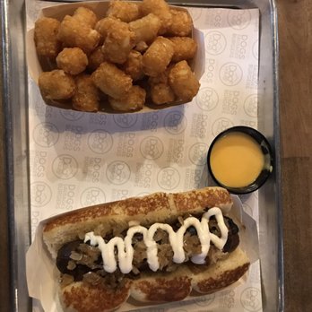 Dog Haus Biergarten - Lincoln Park - Scott Baoli (cheddar cheese sauce on the side) - Burgers Near Me - Chicago, Illinois Dog Haus Biergarten - Lincoln Park - Scott Baoli (cheddar cheese sauce on the side) - Burgers Near Me - Chicago, Illinois