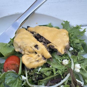 The Post Beer and Wine Garden - Burger patties salad - Wine Bars Near Me - Houston, Texas The Post Beer and Wine Garden - Burger patties salad - Wine Bars Near Me - Houston, Texas