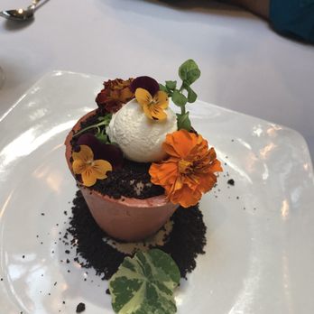1906 Fine Dining - Flower pot dessert - New American Near Me - Kennett Square, Pennsylvania 1906 Fine Dining - Flower pot dessert - New American Near Me - Kennett Square, Pennsylvania