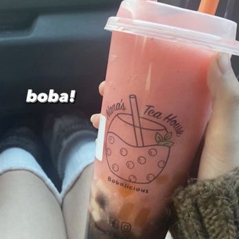 Nana’s Tea House - S6. Strawberry Slush - Bubble Tea Near Me - Albuquerque, New Mexico