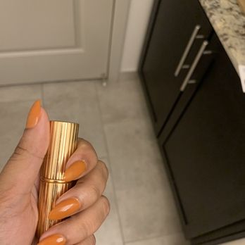 Organic Nails By Yvonne - Aqua gel nails day 1. This polish is strong and thinner than SNS, love the look the look and feel. - Nail Salons Near Me - Houston, Texas