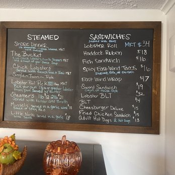 East Wind Lobster and Grille - Menu picture - Seafood Near Me - Buzzards Bay, Massachusetts