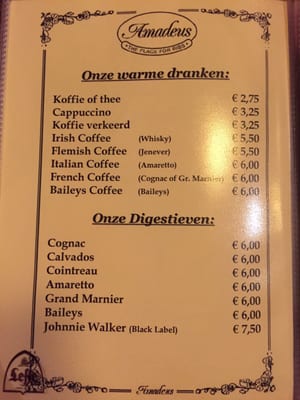 Menu photo 1 Amadeus Antwerpen 1 Antwerp, VAN