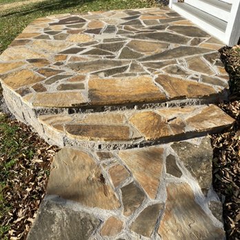 Camacho Landscaping - Flagstone patio with Retaining wall - Landscaping Near Me Camacho Landscaping - Flagstone patio with Retaining wall - Landscaping Near Me