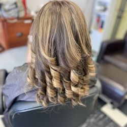 Partial highlights and base root touch up