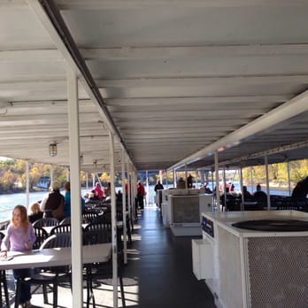 Padelford Riverboats - Upper deck. - Boat Charters Near Me - Saint Paul, Minnesota