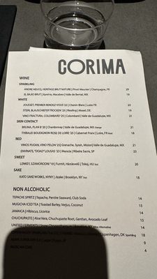 Menu photo 1 Corima New York, NY Menu photo 1 Corima New York, NY