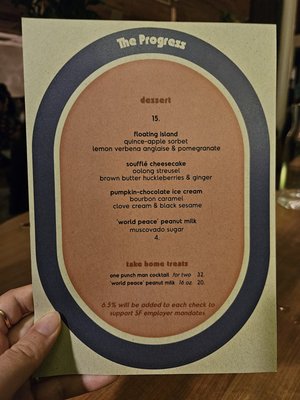Menu photo 8 The Progress San Francisco, CA