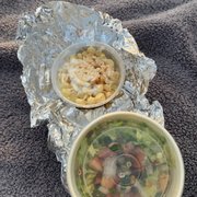 Photo of Lucha Libre Gourmet Taco Shop - San Diego, CA, United States. Tj Corn and mini salad