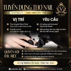 Victory Nail Lounge - VICTORY NAIL LOUNGE - TUYỂN DỤNG THỢ NAIL (FORT WORTH, TX)