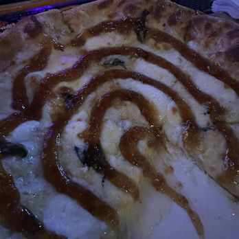 Caputi's Sheridan Pub - Candyman pizza, white, with fig jam added - New American Near Me - Tonawanda, New York Caputi's Sheridan Pub - Candyman pizza, white, with fig jam added - New American Near Me - Tonawanda, New York