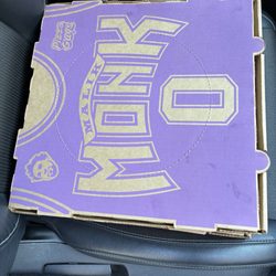 Malik Monk Pizza Box