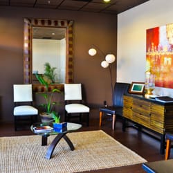 Elements Massage - Studio seating area. Chilled citrus water served daily!