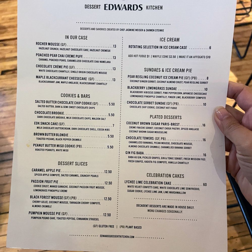 Dessert Menu in October 2023 Dessert Menu in October 2023