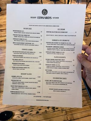 Menu photo 7 Edwards Dessert Kitchen Minneapolis, MN
