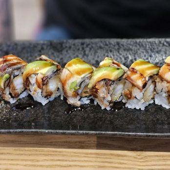 Okawa Sushi & Grill - Dragon roll - Japanese Near Me - Modesto, California Okawa Sushi & Grill - Dragon roll - Japanese Near Me - Modesto, California