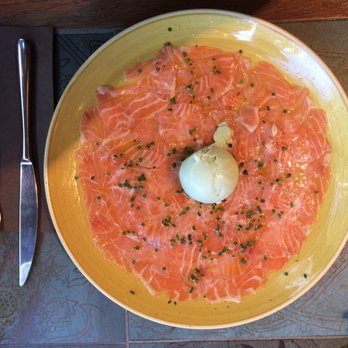 Soco - Carpacio de salmón con helado de wasabi - Pizza Near Me - Barcelona, B