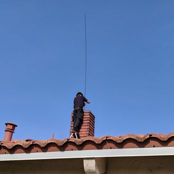 California Chimney Sweep - Vince cleaning the chimney. He found some cracks and explained to me how to repair it. He even helped me with installing a chimney cap. - Chimney Sweeps Near Me - West Covina, California California Chimney Sweep - Vince cleaning the chimney. He found some cracks and explained to me how to repair it. He even helped me with installing a chimney cap. - Chimney Sweeps Near Me - West Covina, California
