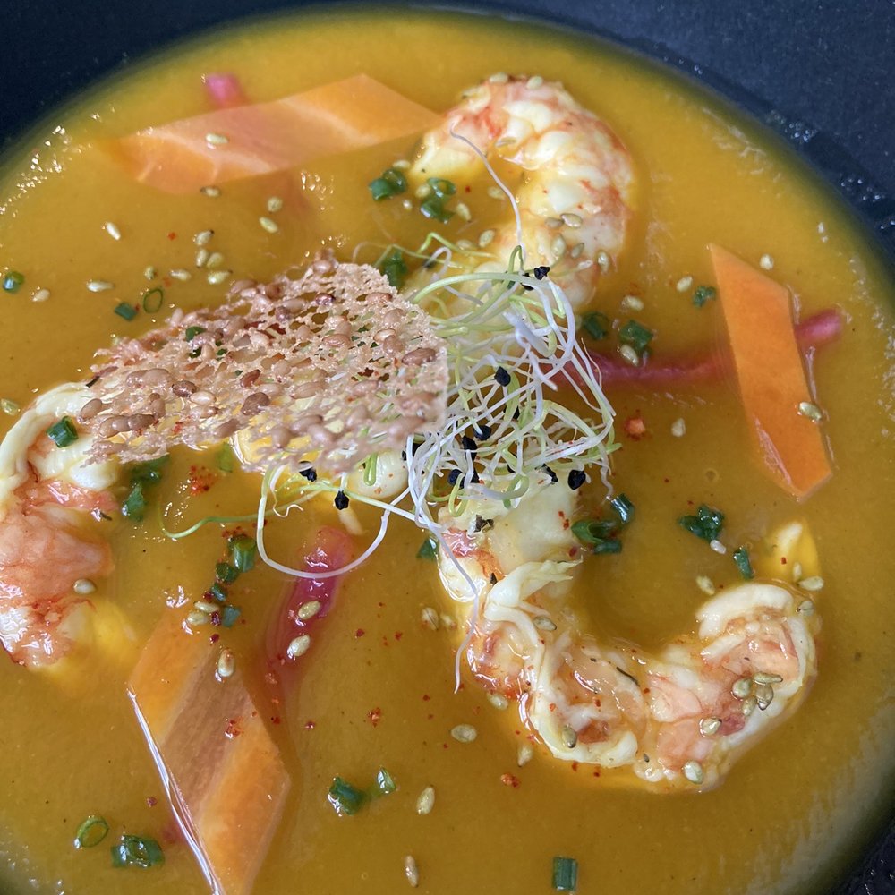 Le Castelet - Shrimp with carrot-cardamom marinade - French Near Me - Blois, 41