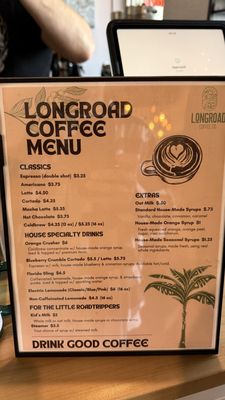 Menu photo 2 Longroad Coffee Company Jacksonville Beach, FL Menu photo 2 Longroad Coffee Company Jacksonville Beach, FL