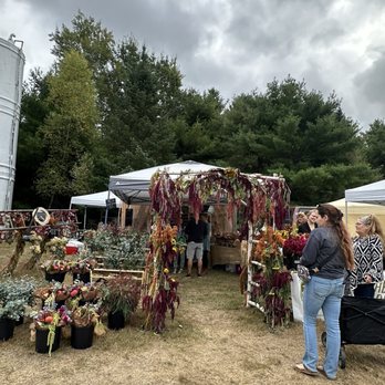 Common Ground Fair - One of the vendors selling beautiful floral arrangements. - Festivals Near Me - Unity, Maine