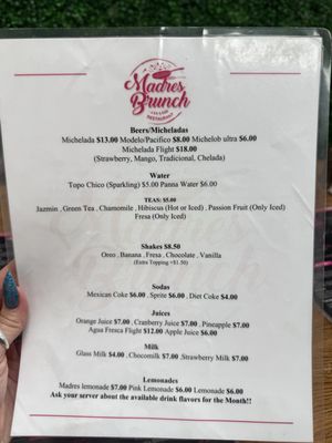 Menu photo 1 Madres Brunch Whittier, CA Menu photo 1 Madres Brunch Whittier, CA
