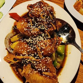 Indochine Asian Dining Lounge - Crispy Fish in Ginger and Basil on Fire - Thai Near Me - Tacoma, Washington