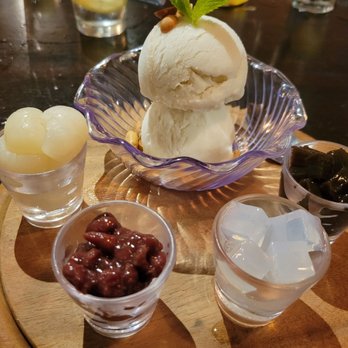 Rim Tanon - Thai style homemade ice cream with toppings &  roasted peanuts. - Thai Near Me - Houston, Texas