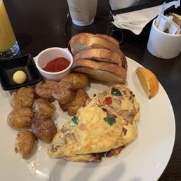 3 egg omelet with potatoes and toast -$26 3 egg omelet with potatoes and toast -$26