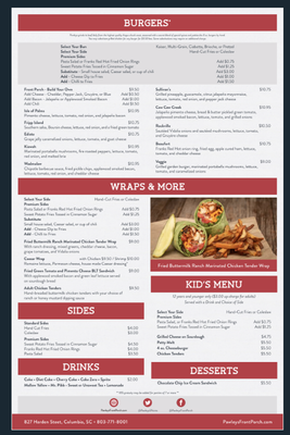 Menu photo 5 Pawleys Front Porch Columbia, SC