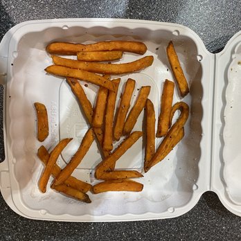 The Winston - This is exactly how the fries looked when I got them to the house. I did not snack on them on the way home, lol. 22 fries for $4. - New American Near Me - Norman, Oklahoma The Winston - This is exactly how the fries looked when I got them to the house. I did not snack on them on the way home, lol. 22 fries for $4. - New American Near Me - Norman, Oklahoma