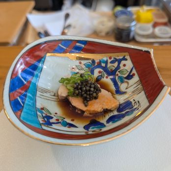 Sushi Masuyoshi - Monk fish liver with caviar - Sushi Bars Near Me - Culver city, California