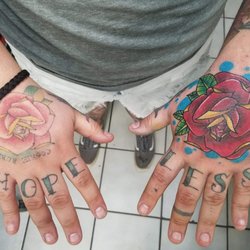 Fallen Grace Tattoo Co - Complete hand rework by levi