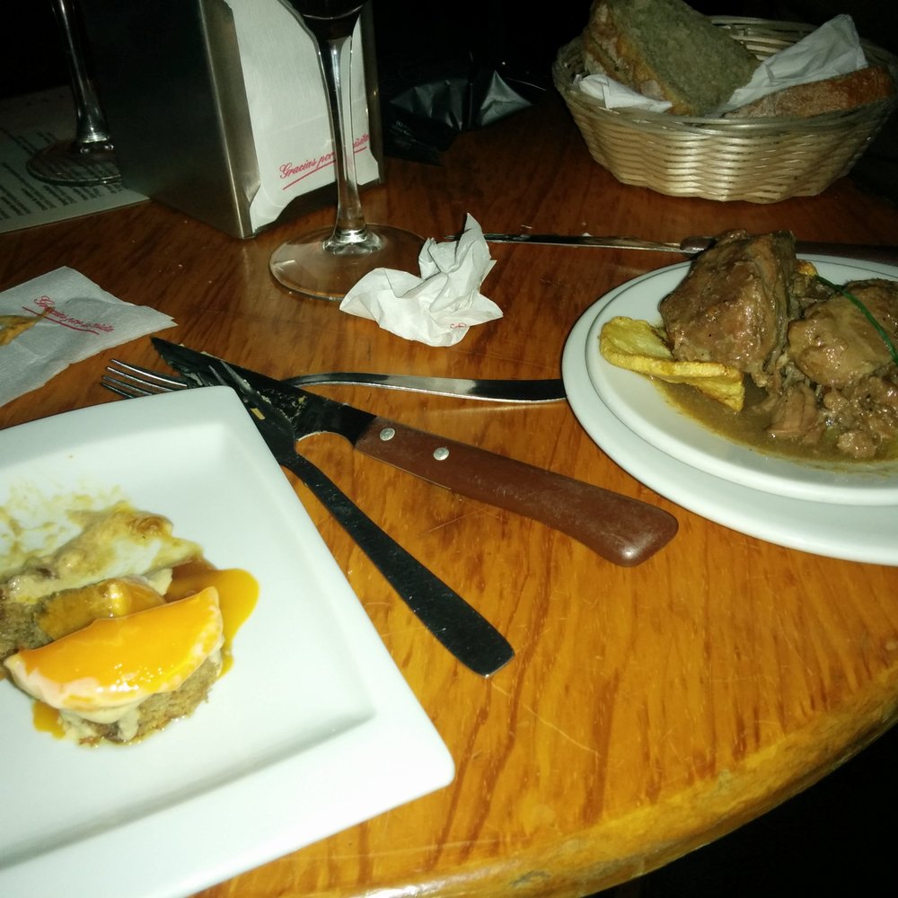 Eslava - Pork cheeks and egg bolletus cake - Tapas Bars Near Me - Seville, SE Eslava - Pork cheeks and egg bolletus cake - Tapas Bars Near Me - Seville, SE