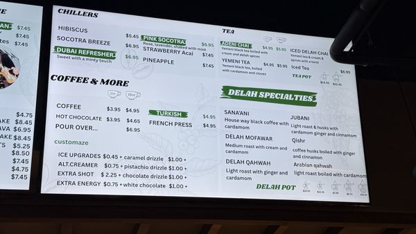 Menu photo 7 Delah Coffee  San Diego, CA