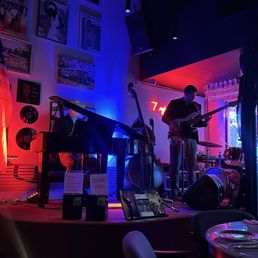 Stage and band