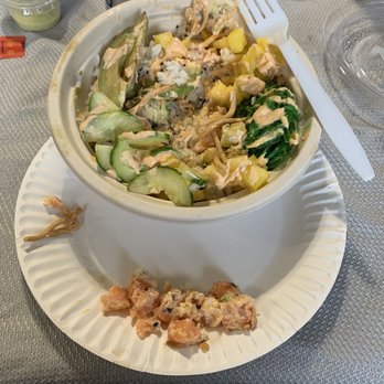 Ohana Poke Bowl - Poke bowl with salmon separated. - Hawaiian Near Me - Haddon Township, New Jersey Ohana Poke Bowl - Poke bowl with salmon separated. - Hawaiian Near Me - Haddon Township, New Jersey