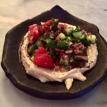 Miss Ada - Israeli salad with hummus - Mediterranean Near Me - Brooklyn, New York Miss Ada - Israeli salad with hummus - Mediterranean Near Me - Brooklyn, New York
