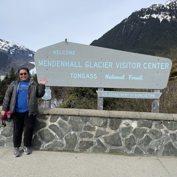 Mendenhall Glacier Visitor Center - Sign - Visitor Centers Near Me - Juneau, Alaska