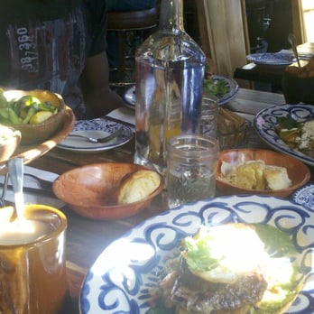 Chavela's - heavenly brunch. Dish closest to camera is bistec. - Mexican Near Me - Brooklyn, New York Chavela's - heavenly brunch. Dish closest to camera is bistec. - Mexican Near Me - Brooklyn, New York