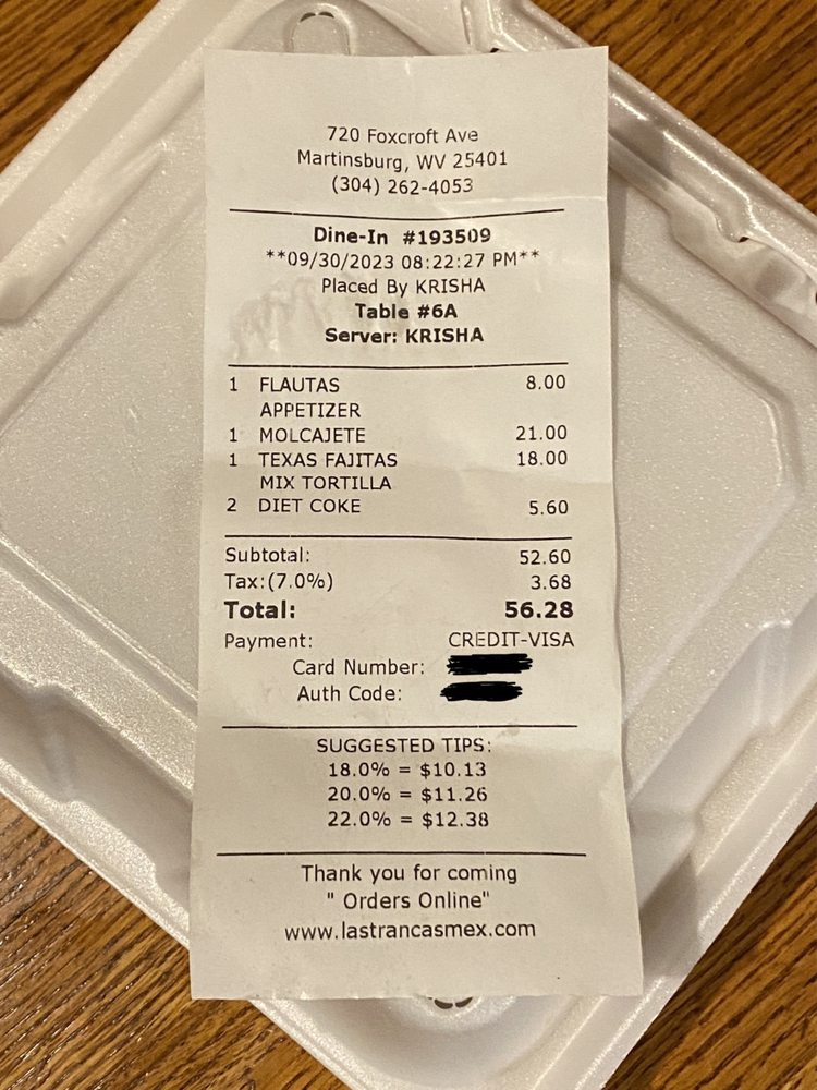 Las Trancas Mexican Rest - Martinsburg