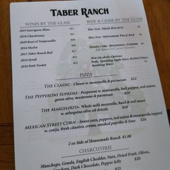 Taber Ranch Vineyard & Event Center - Food menu - Venues & Event Spaces Near Me - Capay, California Taber Ranch Vineyard & Event Center - Food menu - Venues & Event Spaces Near Me - Capay, California