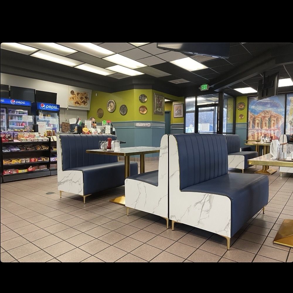 Sultan - A view of the dining area, and the checkout counter - Falafel Near Me - Breezewood, Pennsylvania Sultan - A view of the dining area, and the checkout counter - Falafel Near Me - Breezewood, Pennsylvania